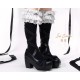 Iris Corolla Customize A Strap Up Chunky Platform Shoes(Reservation/4 Colours/Full Payment Without Shipping)